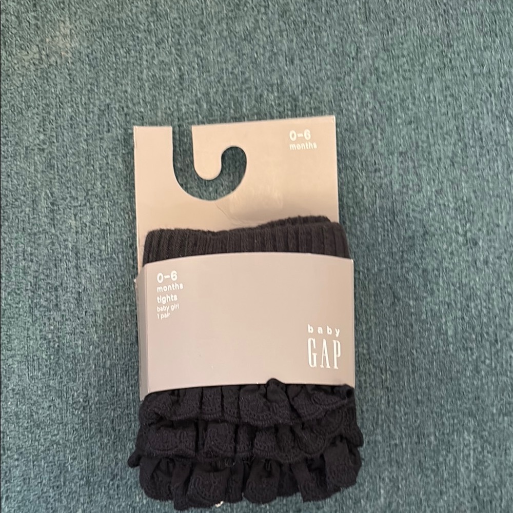 Baby GAP Black Tights 0-6 Months